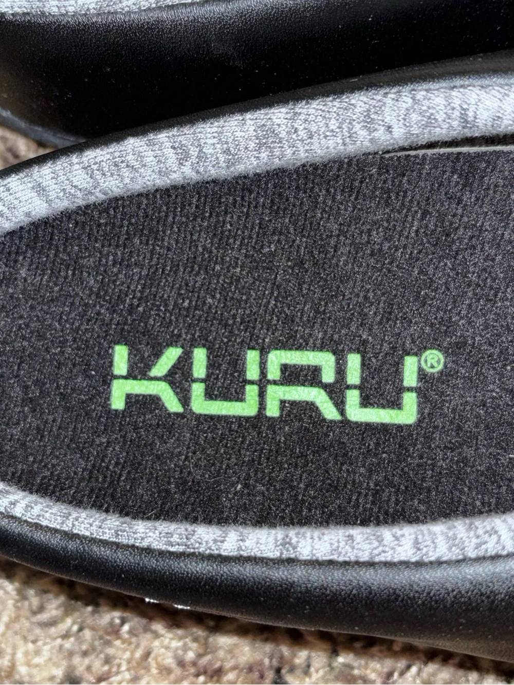 Kuru Draft Men’s 11 M Slip On Casual Comfort Shoes Jet Black Leather Mesh NWB!